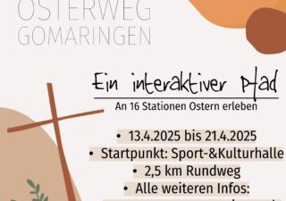 Osterweg in Gomaringen 13.4. – 21.4.
