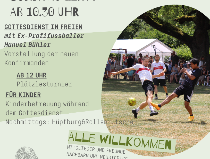 Open-Air-Gottesdienst am 12.7.